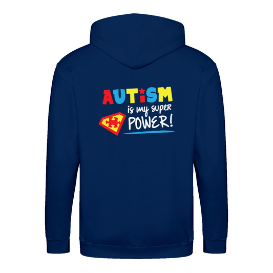 Autism is my super power - Zip-Hoodie