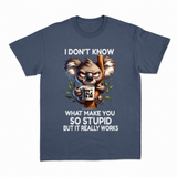 So Stupid T-shirt – Sjov statement T-shirt – produktbillede 17
