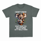 So Stupid T-shirt – Sjov statement T-shirt – produktbillede 14