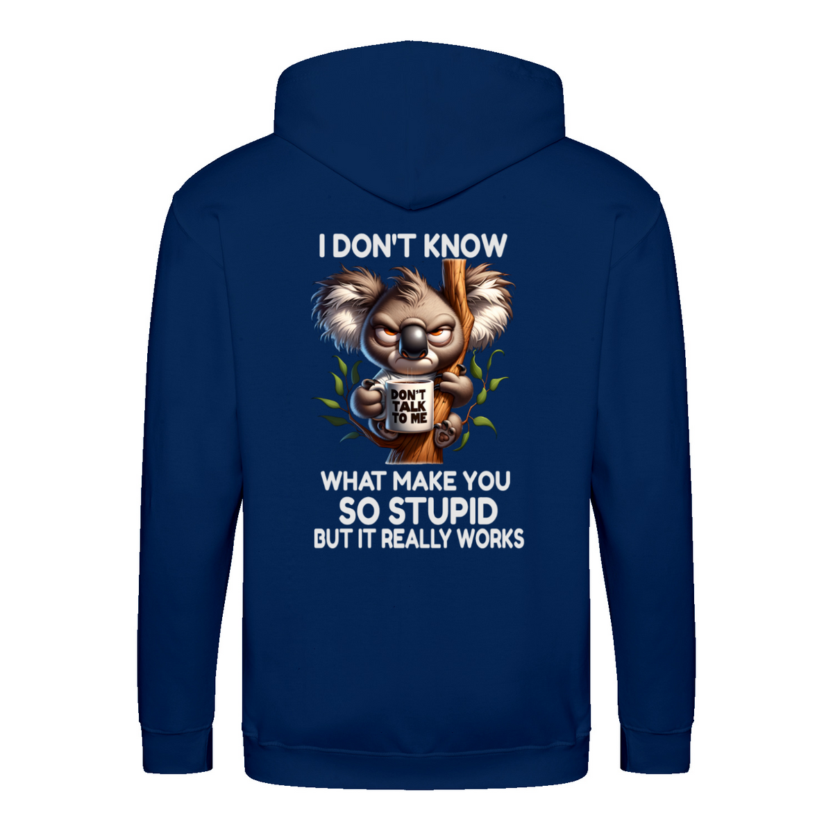 So Stupid zip hoodie – Sjovt statement