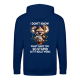 So Stupid zip hoodie – Sjovt statement