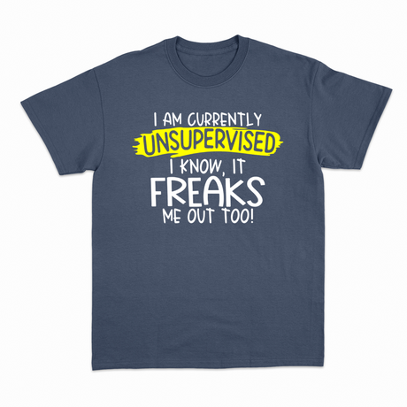 Unsupervised T-shirt – Sjov statement T-shirt