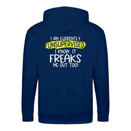 Unsupervised zip hoodie – Sjovt statement