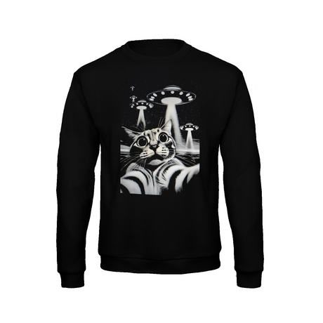 Cat Selfie UFO sweatshirt – Sci-Fi