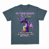 Four Moods T-shirt – Sjov statement T-shirt – produktbillede 9