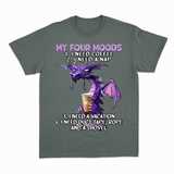 Four Moods T-shirt – Sjov statement T-shirt – produktbillede 5