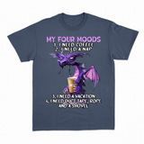 Four Moods T-shirt – Sjov statement T-shirt – produktbillede 3
