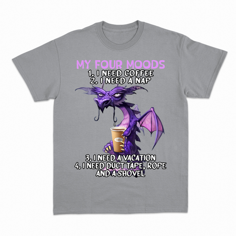 Four Moods T-shirt – Sjov statement T-shirt