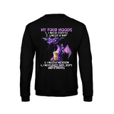 Four Moods sweatshirt – Sjovt statement – produktbillede 3