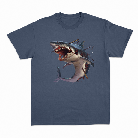 Zombie Shark T-shirt – Horror T-shirt med Zombiehaj