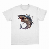 Zombie Shark T-shirt – Horror T-shirt med Zombiehaj – produktbillede 3