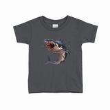 Zombie Shark T-shirt til børn – Horror design – produktbillede 13