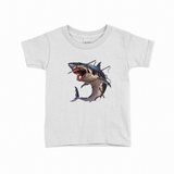 Zombie Shark T-shirt til børn – Horror design