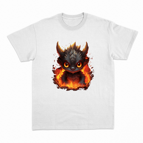 Fire Dragon T-shirt – Fantasy T-shirt med Drage