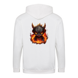 Fire Dragon 1 zip hoodie – Fantasy – produktbillede 3