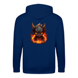 Fire Dragon 1 zip hoodie – Fantasy – produktbillede 5