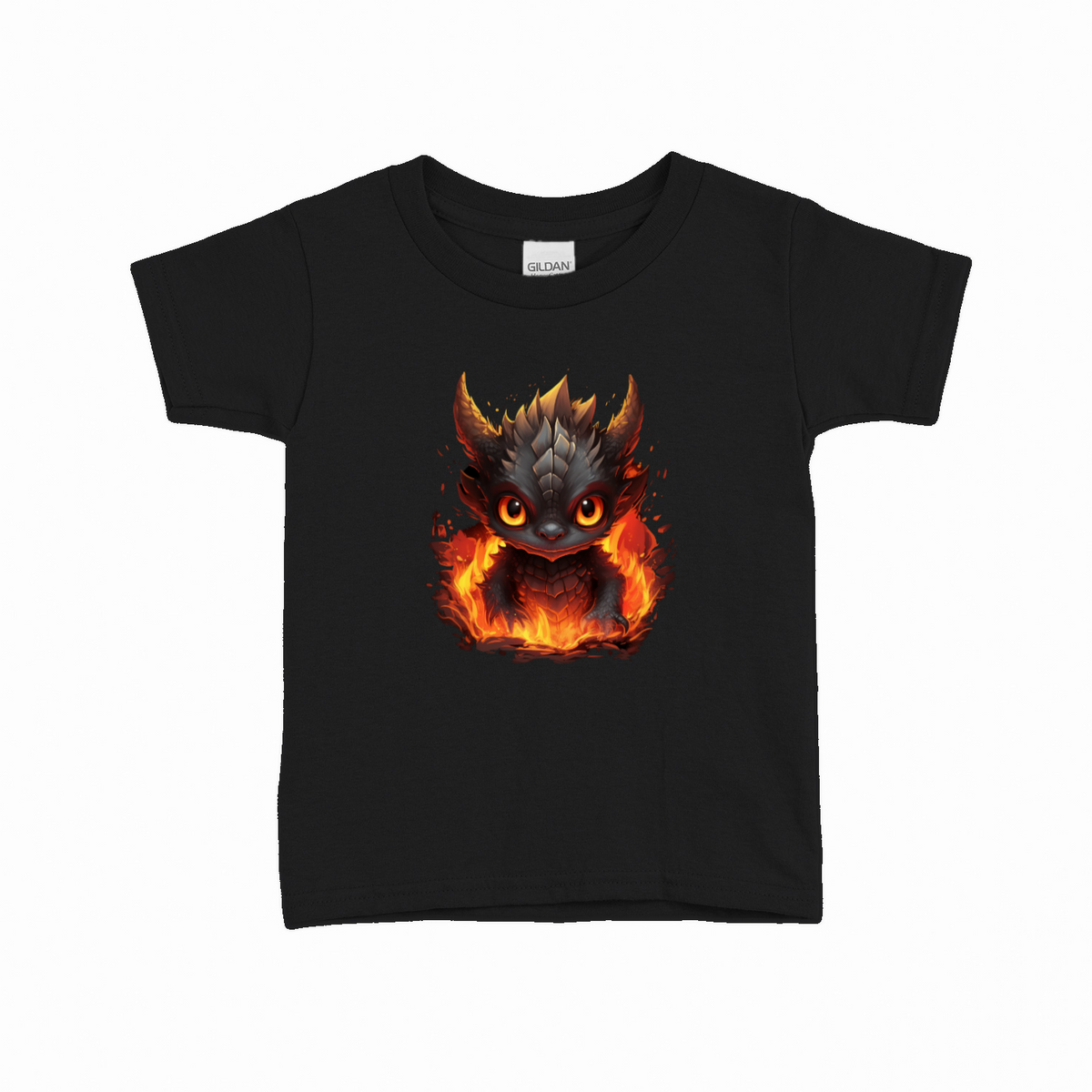 Fire Dragon T-shirt til børn – Fantasy design – produktbillede 17