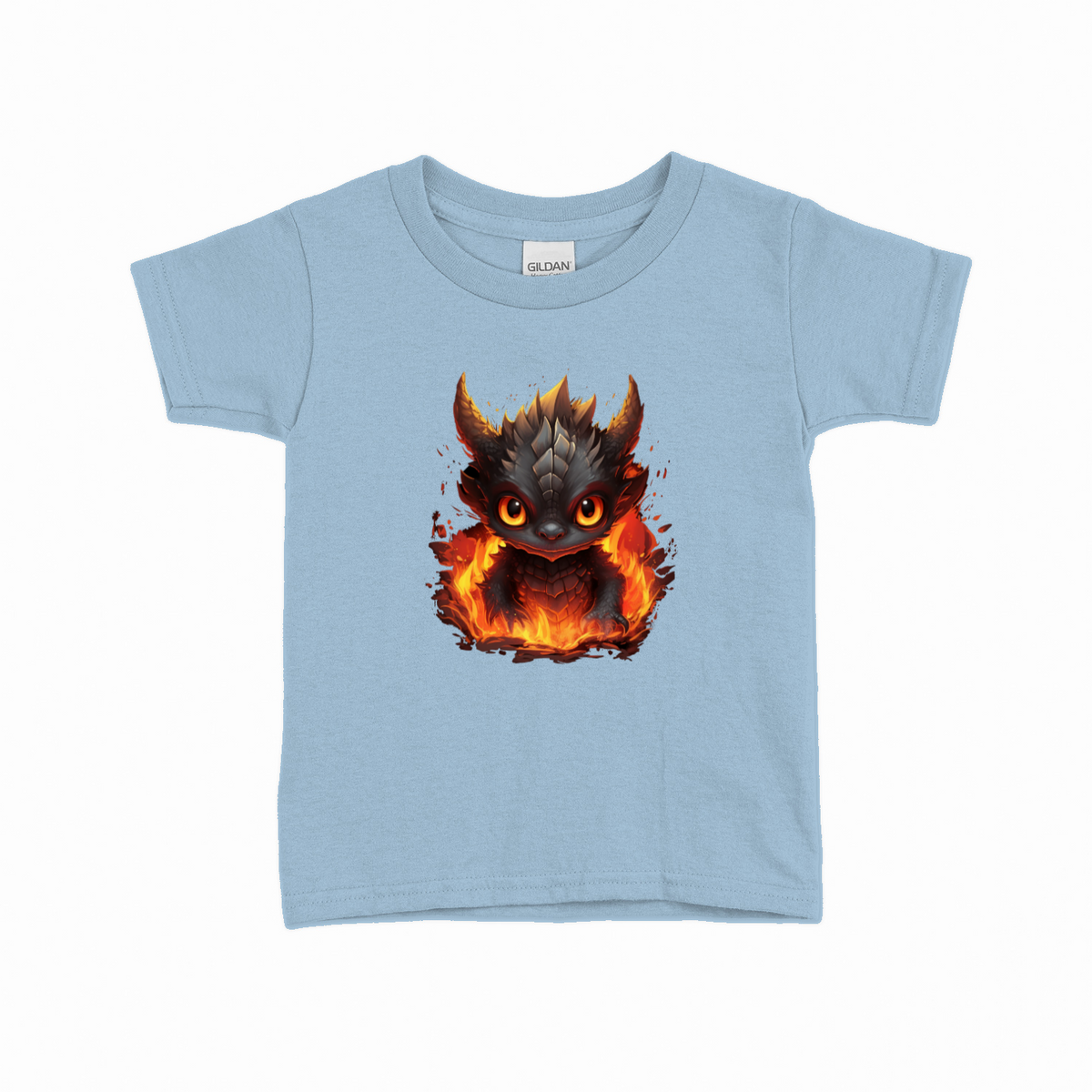 Fire Dragon T-shirt til børn – Fantasy design – produktbillede 9