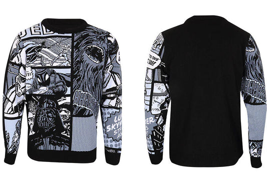 Star Wars Manga Panels blå julestrik – Christmas Jumper
