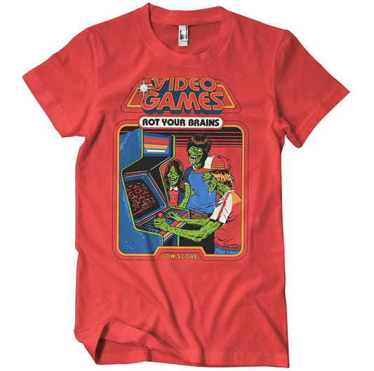 Video Games Rot Your Brains - Steven Rhodes -T-Shirt