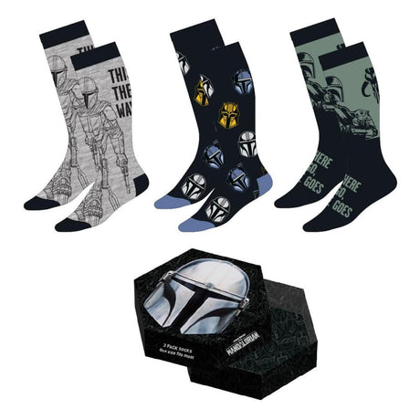 Star Wars: Mandalorian sokker 3-pak str. 38-45