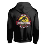 Jurassic Park – Park Ranger (Unisex Black Zip-Up Hoodie) – produktbillede 2