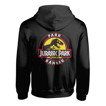 Jurassic Park - Park Ranger (Unisex Black Zip-Up Hoodie)