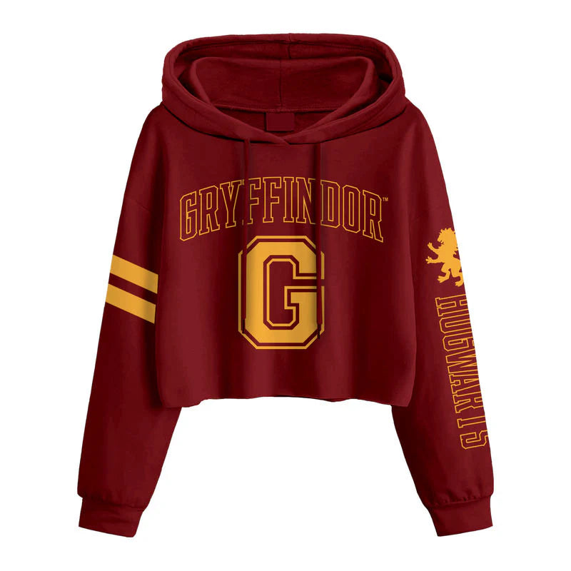 HARRY POTTER  COLLEGE STYLE GRYFFINDOR - CROPPED HOODIE