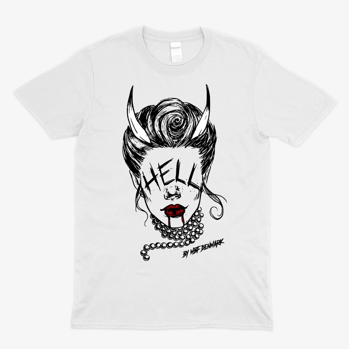 Hellish woman  - Soft fabric T-Shirt UNISEX