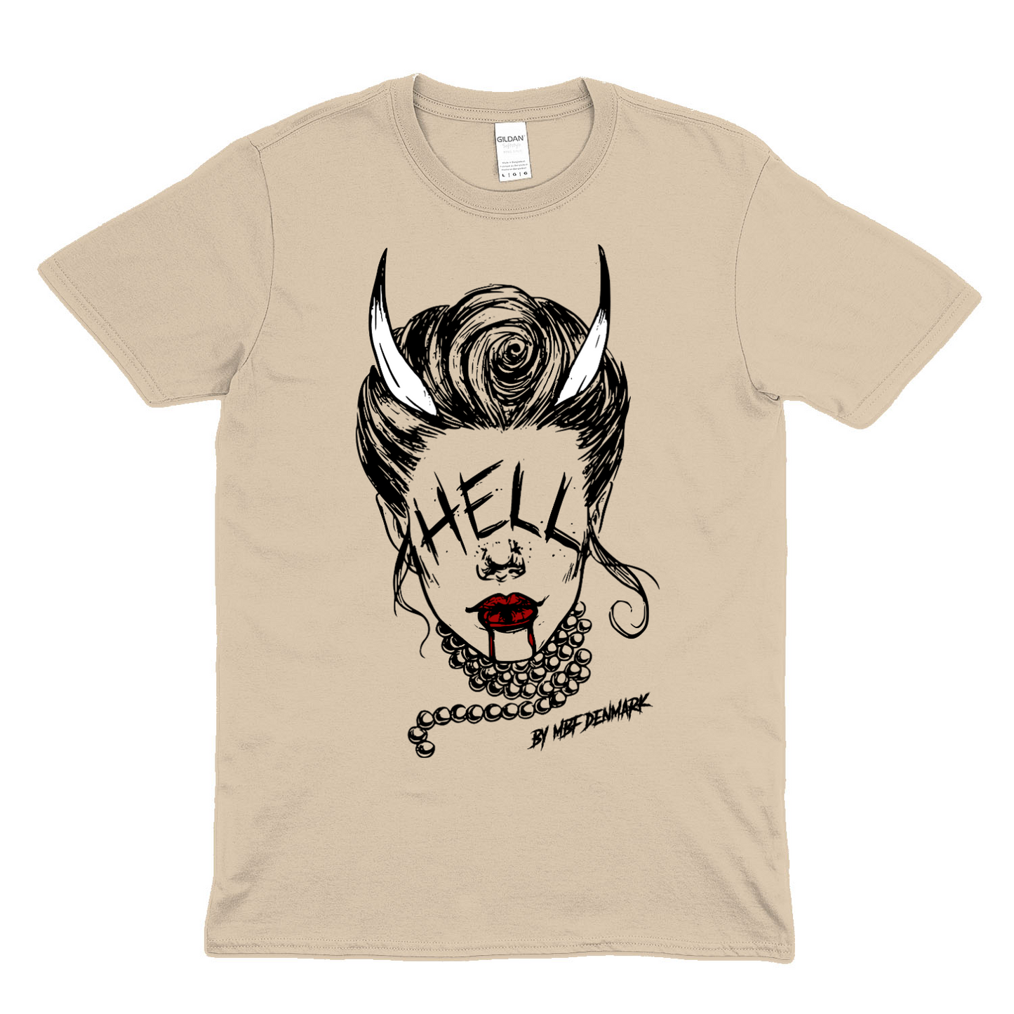 Hellish woman  - Soft fabric T-Shirt UNISEX