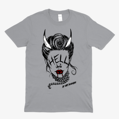 Hellish woman  - Soft fabric T-Shirt UNISEX