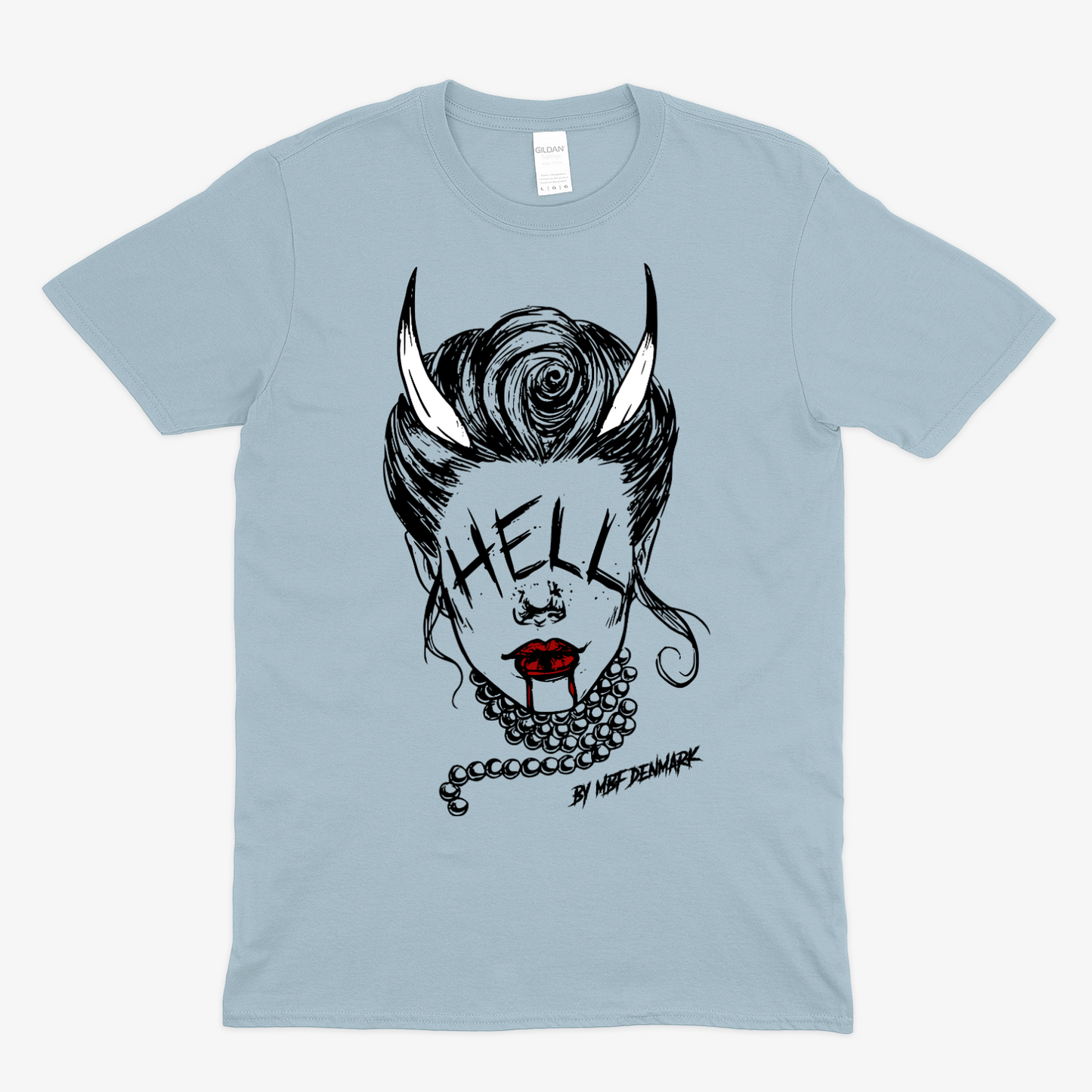 Hellish woman  - Soft fabric T-Shirt UNISEX