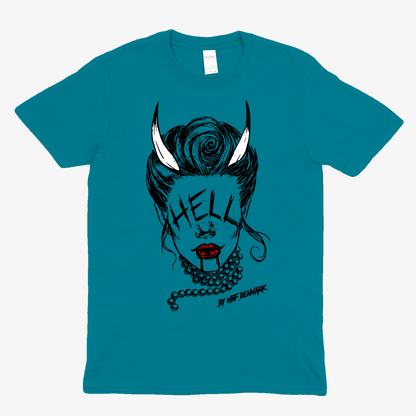 Hellish woman  - Soft fabric T-Shirt UNISEX