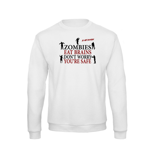 Zombies eat brains - Long sleeve soft T-Shirt