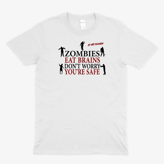 Zombies eat brains  - Soft fabric T-Shirt UNISEX