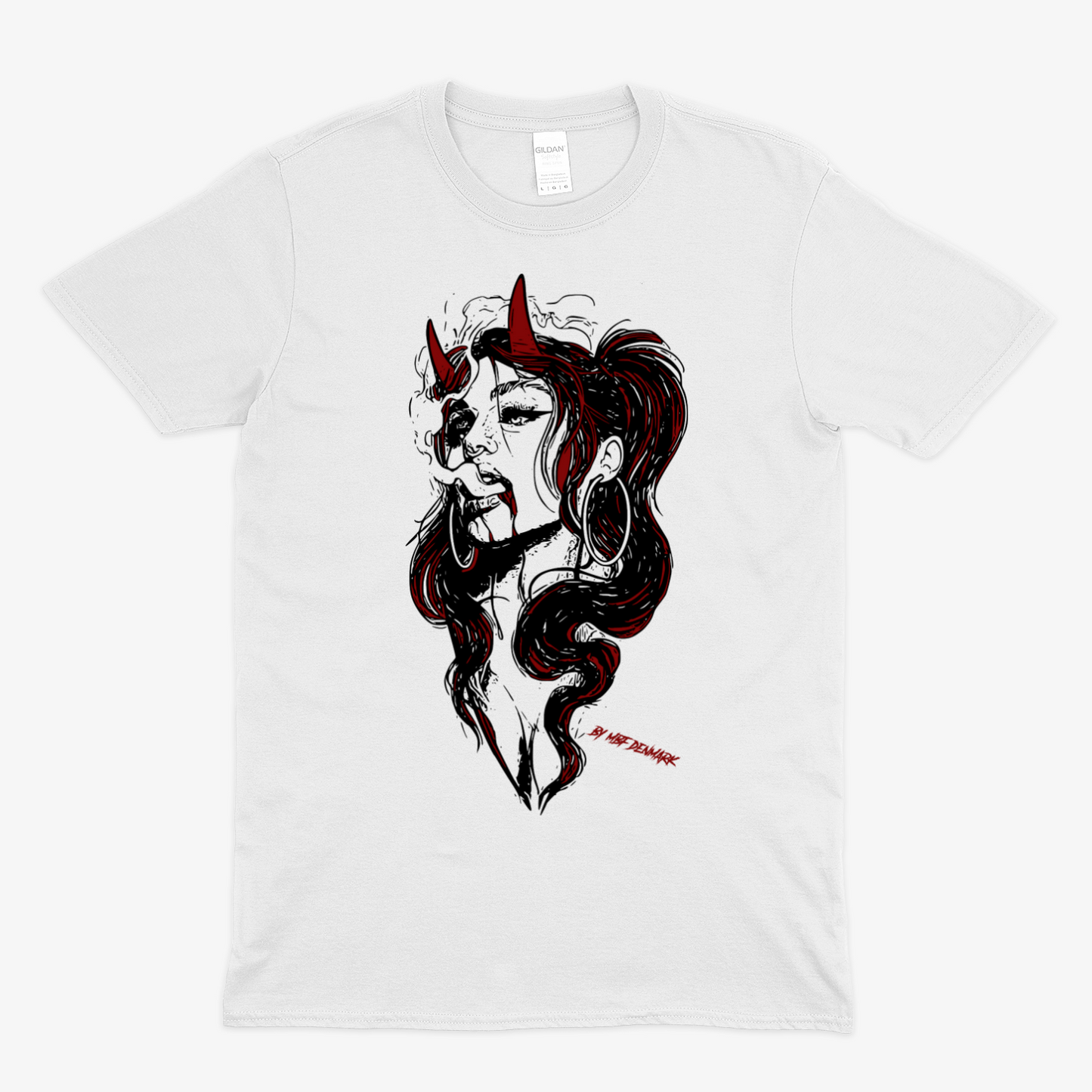 Hellish woman 2  - Soft fabric T-Shirt UNISEX