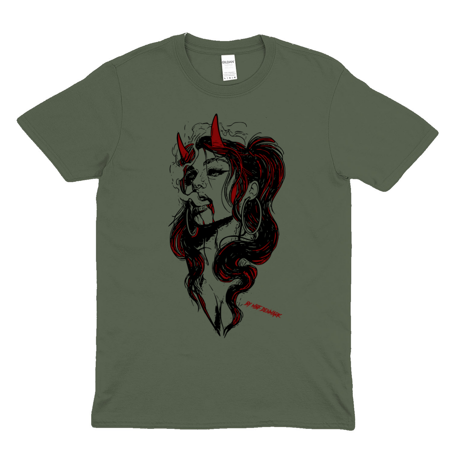 Hellish woman 2  - Soft fabric T-Shirt UNISEX