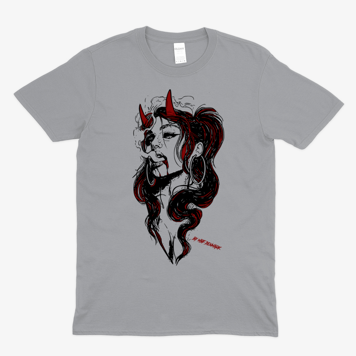 Hellish woman 2  - Soft fabric T-Shirt UNISEX