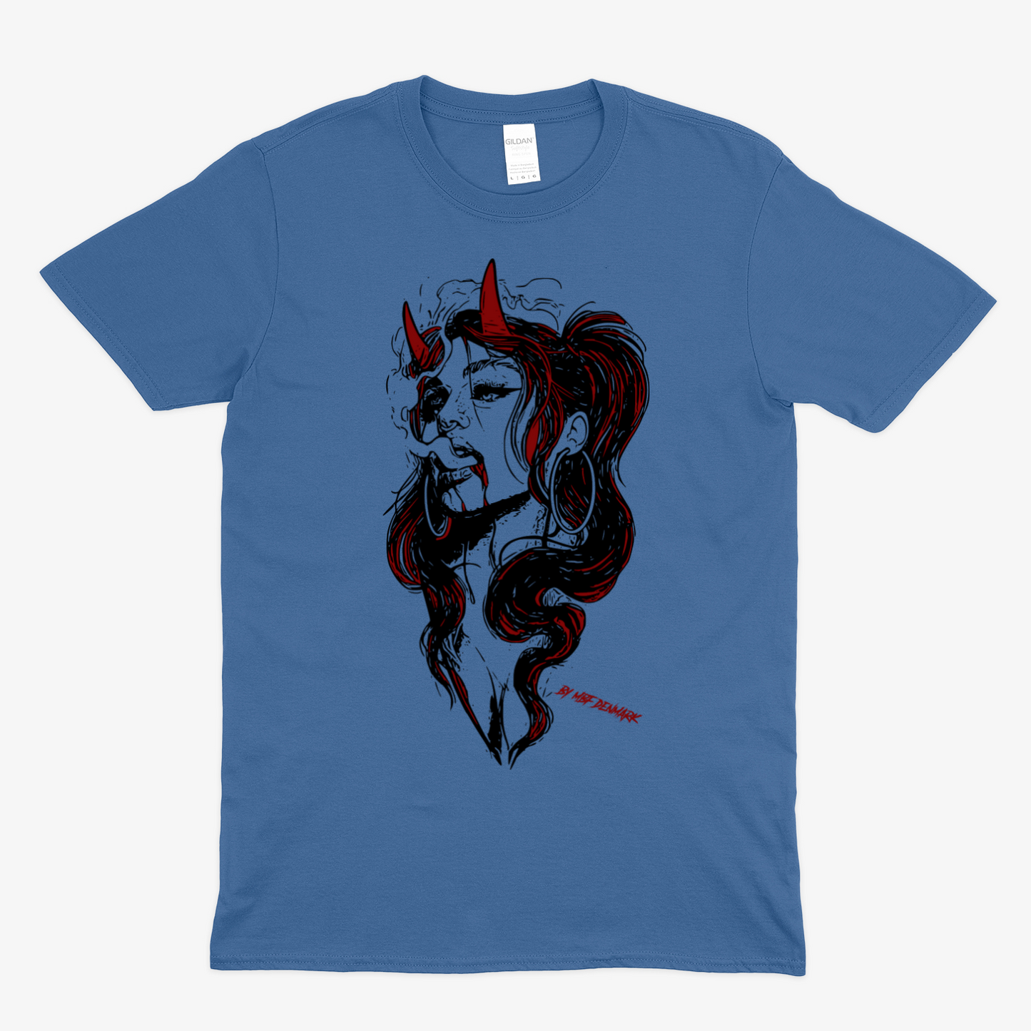 Hellish woman 2  - Soft fabric T-Shirt UNISEX