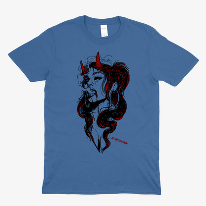 Hellish woman 2  - Soft fabric T-Shirt UNISEX