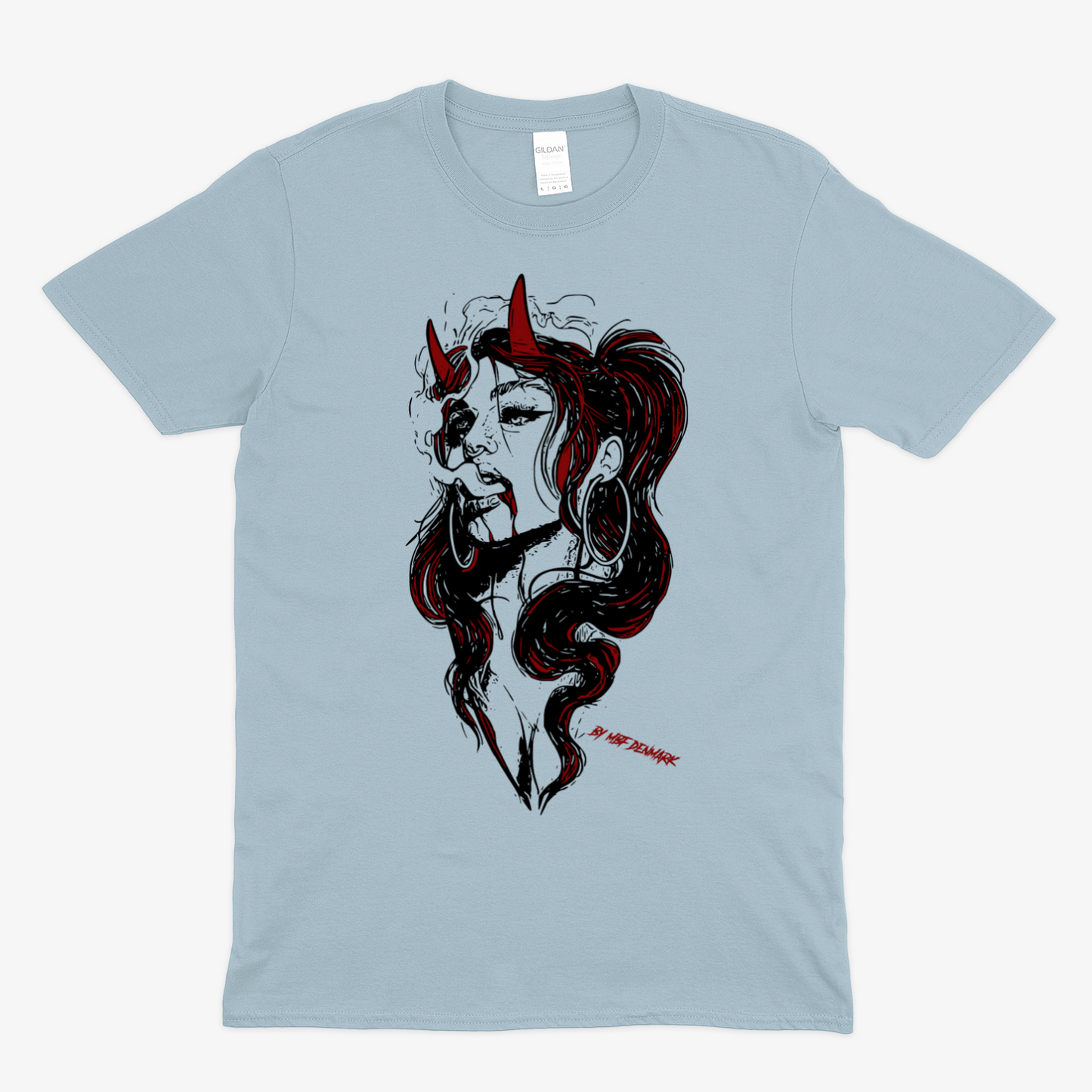 Hellish woman 2  - Soft fabric T-Shirt UNISEX