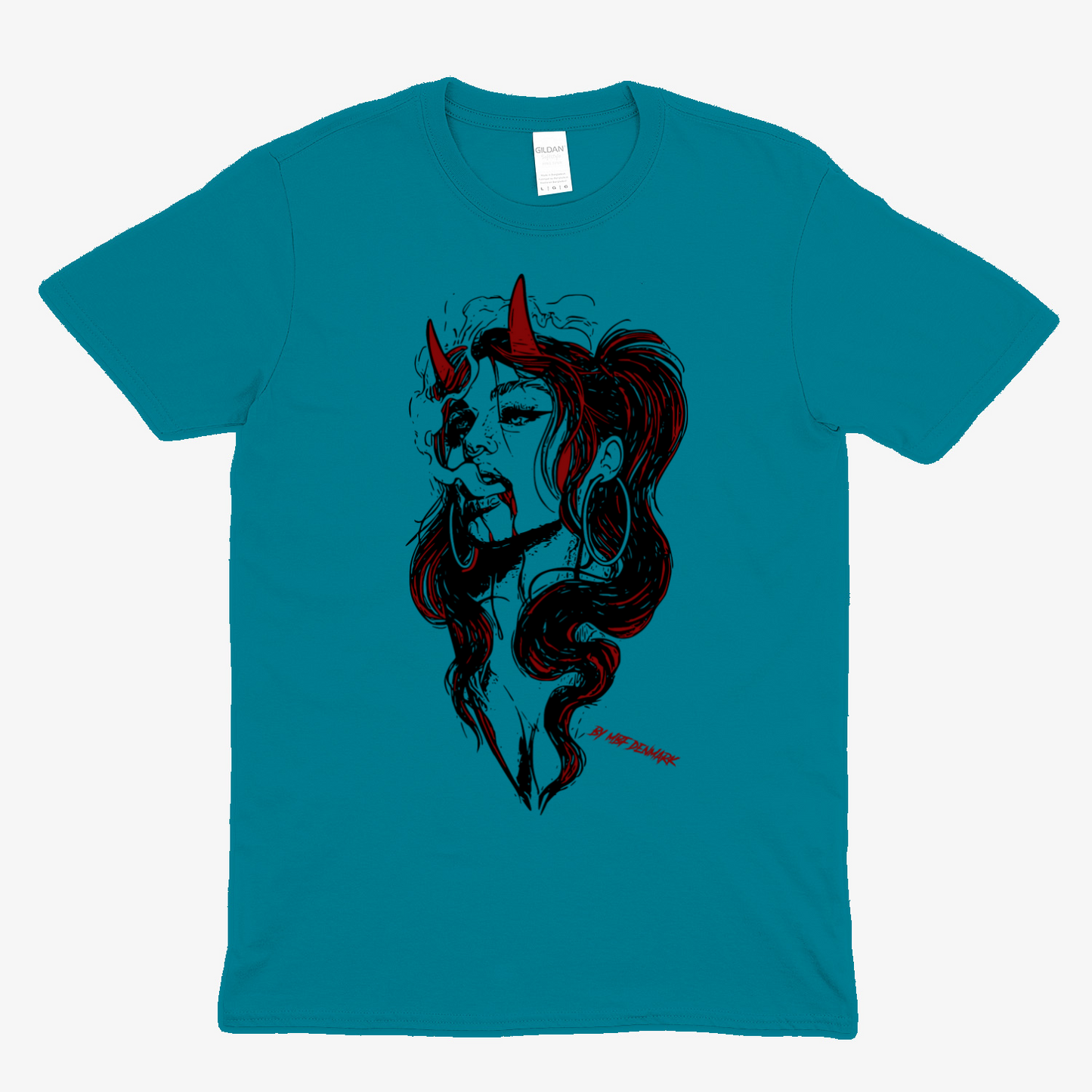 Hellish woman 2  - Soft fabric T-Shirt UNISEX