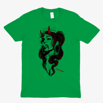 Hellish woman 2  - Soft fabric T-Shirt UNISEX